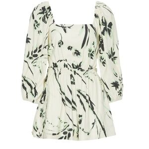 Tanya Taylor Floral Print romper